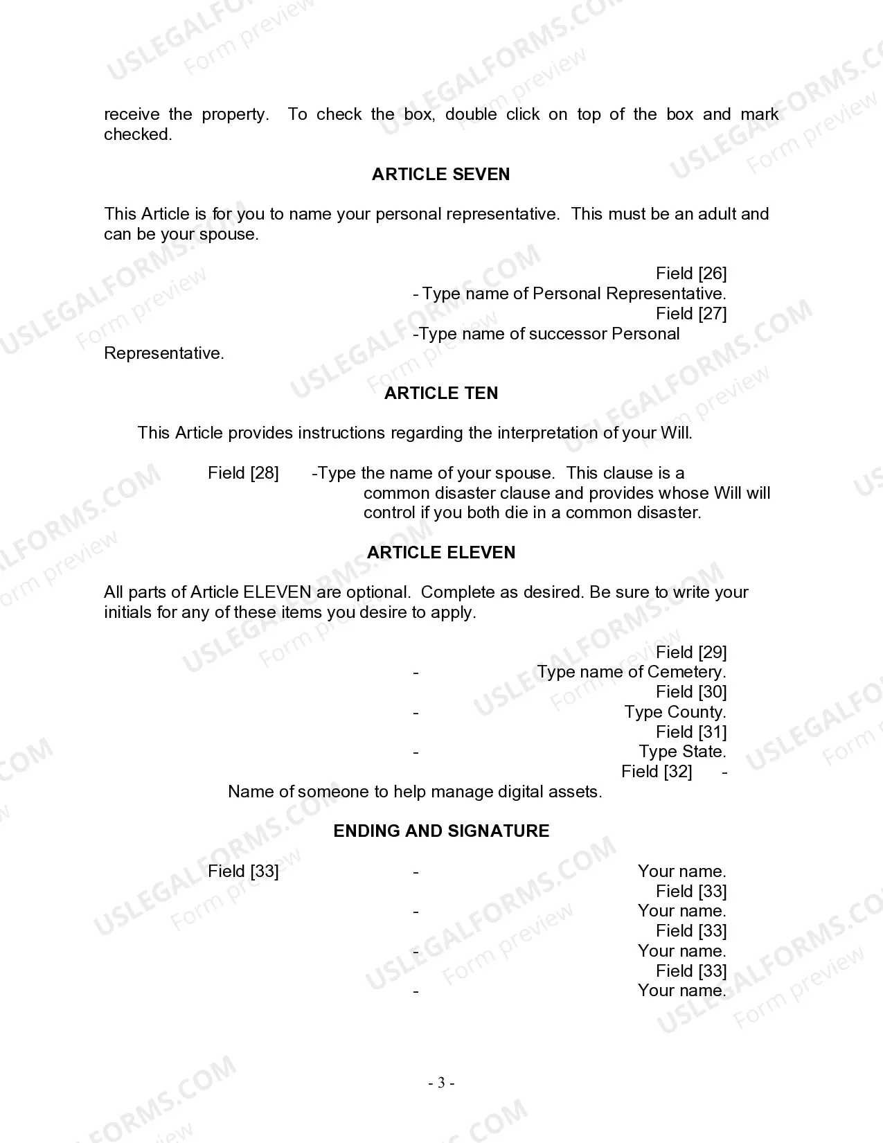 Preview Mutual Wills package with Last Wills and Testaments for Married Couple with No Children