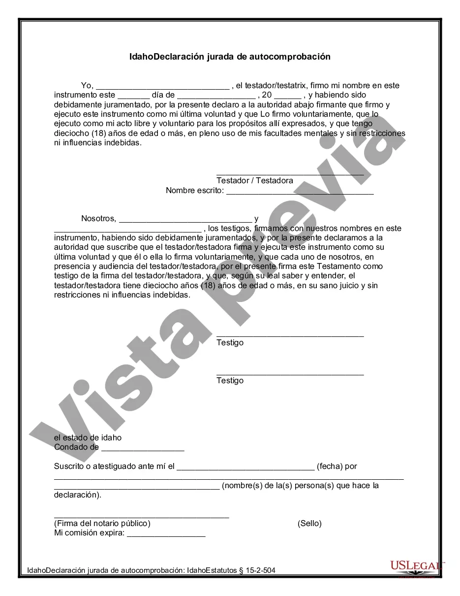 Preview Último testamento legal y formulario de testamento con todos los bienes en fideicomiso llamado testamento invertido