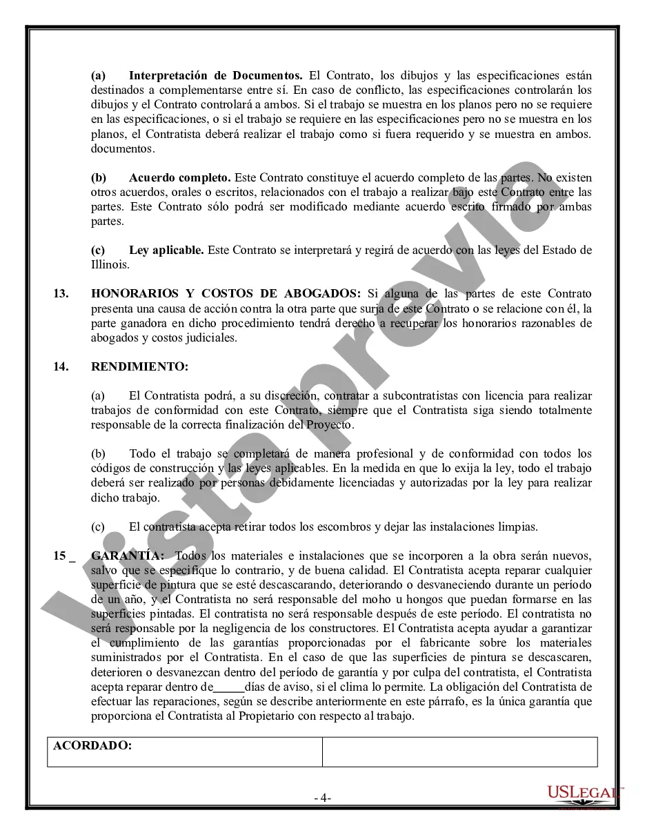 Preview Contrato de pintura para contratista