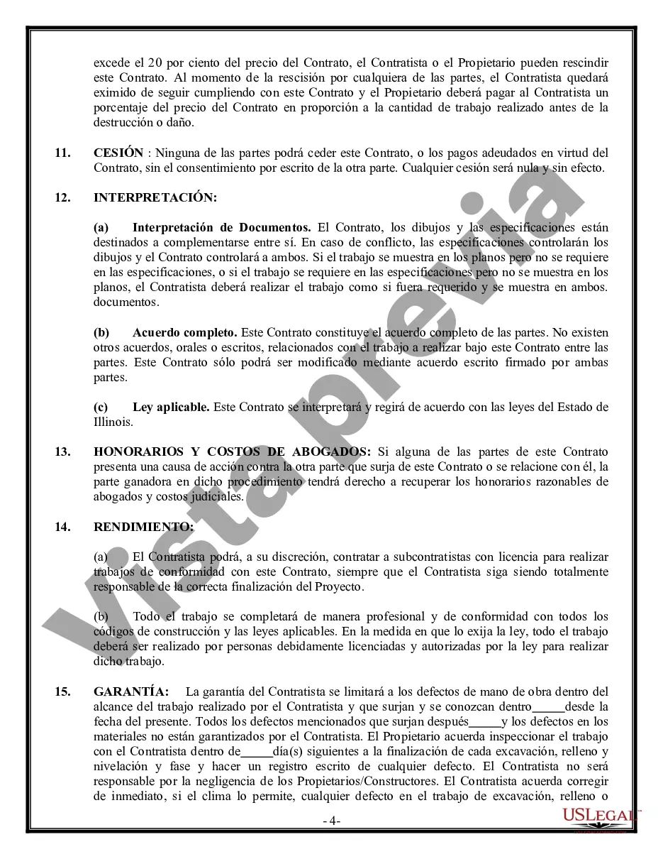 Preview Contrato de excavadora para contratista
