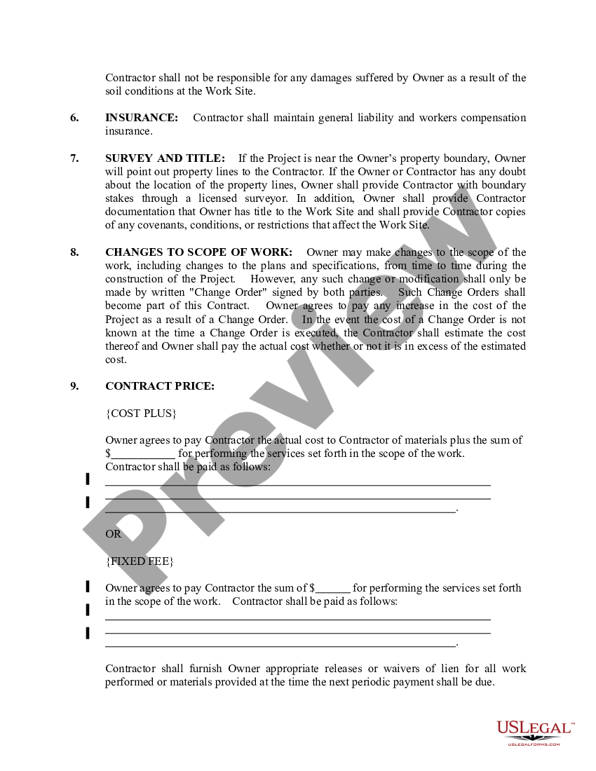 Demolition Contract In Civil Engineering US Legal Forms