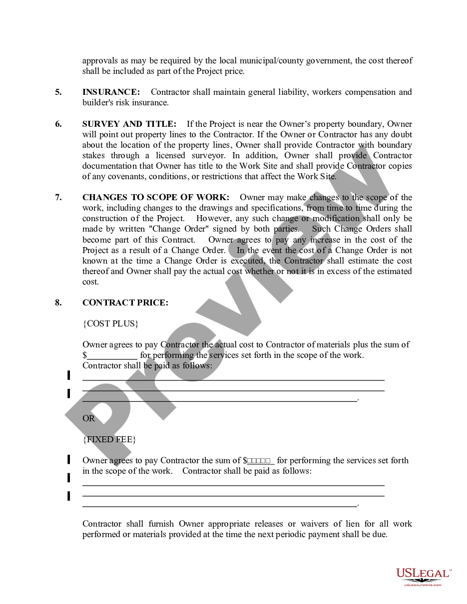 page 1 Insulation Contract for Contractor preview