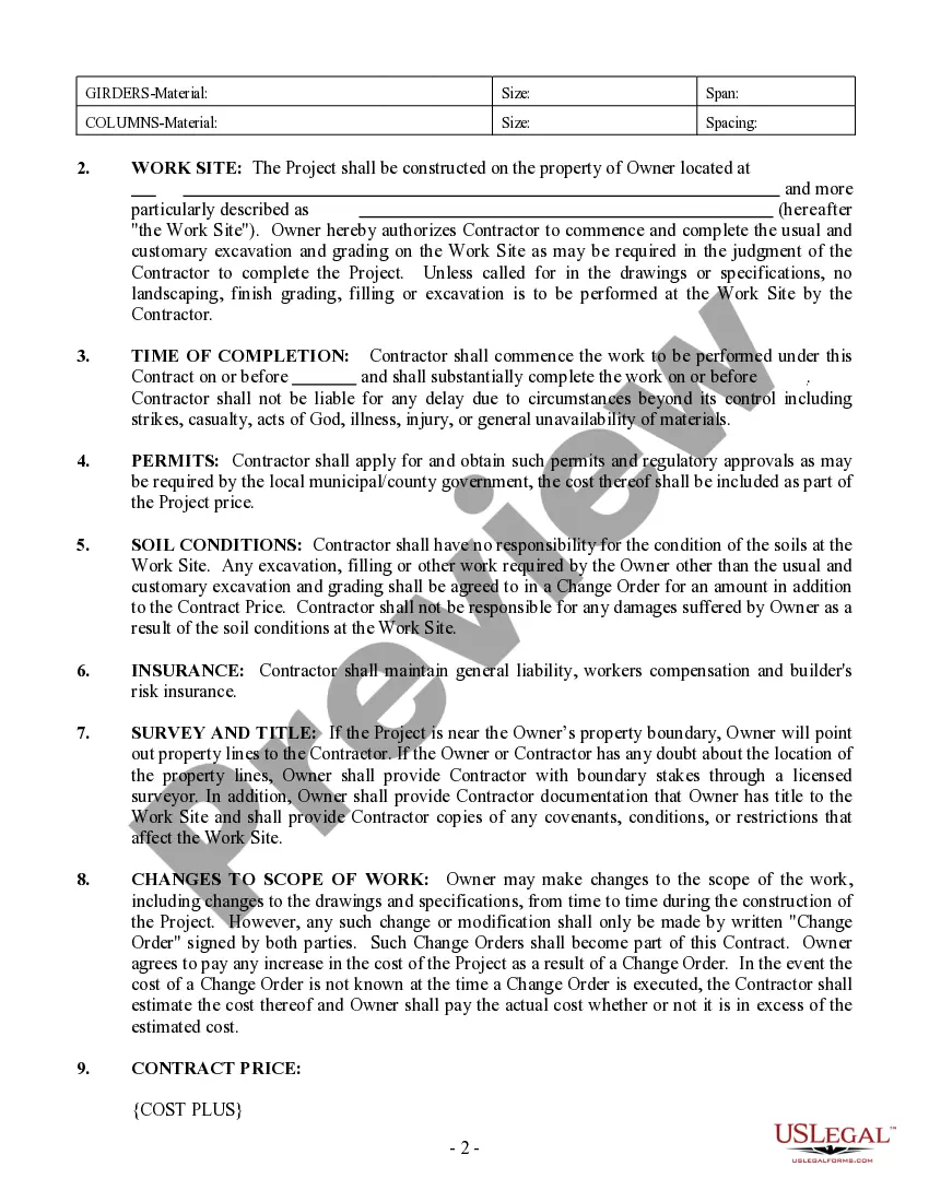 Preview Foundation Contract for Contractor