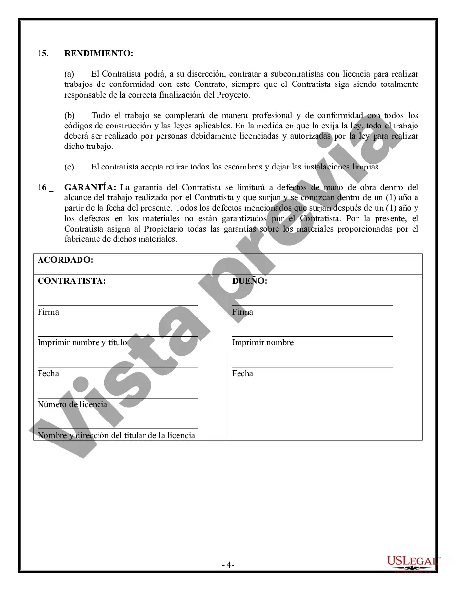 Preview Contrato de albañil para contratista