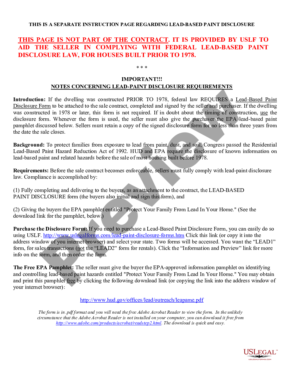 page 8 Contract for Sale and Purchase of Real Estate with No Broker for Residential Home Sale Agreement preview