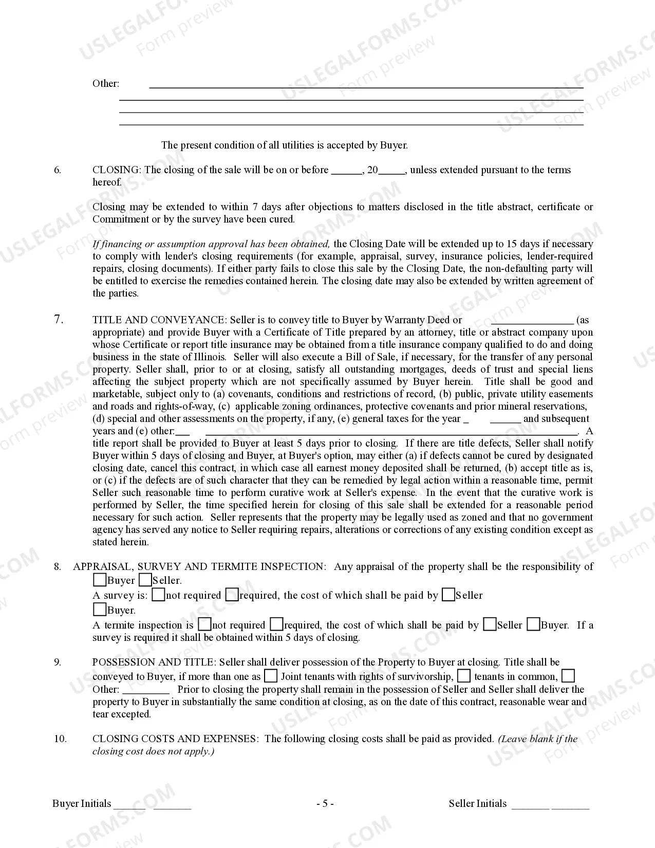 Preview Contract for Sale and Purchase of Real Estate with No Broker for Residential Home Sale Agreement