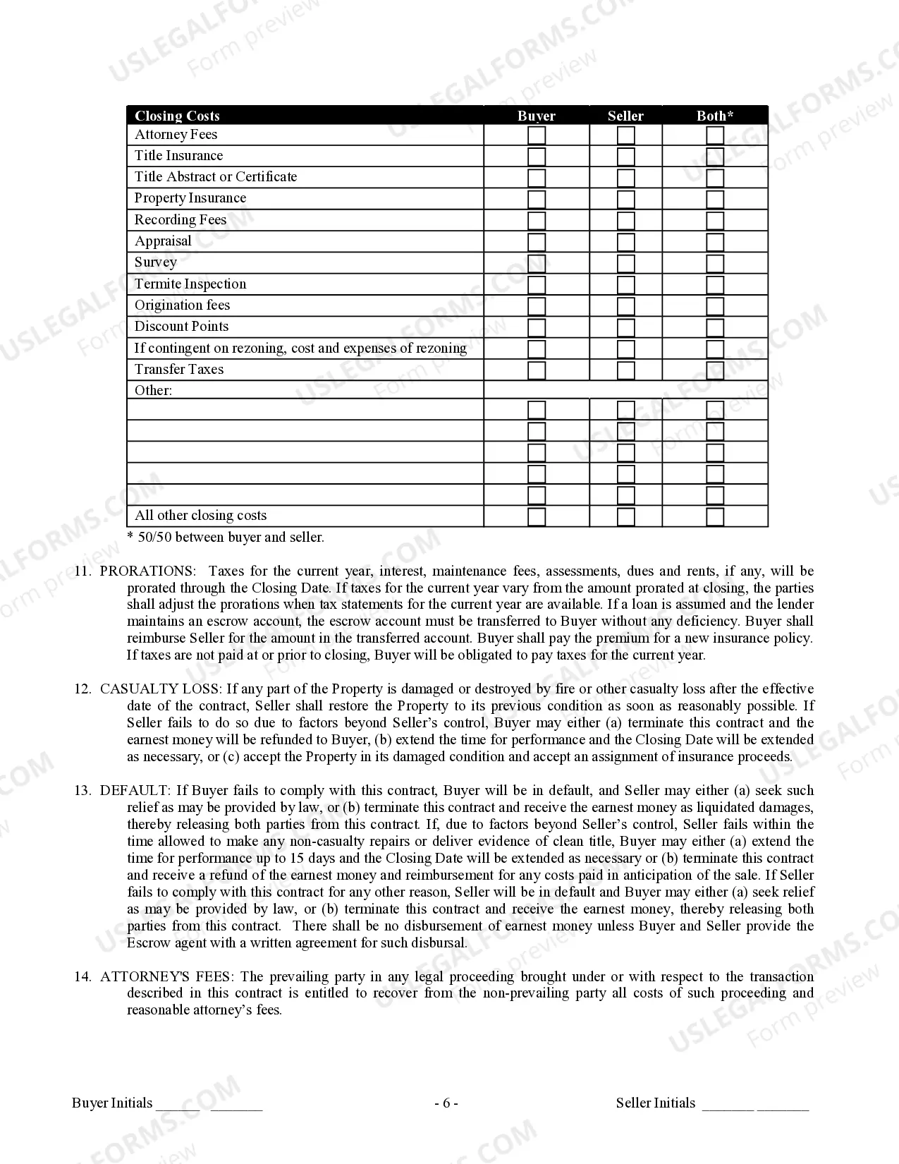 Preview Contract for Sale and Purchase of Real Estate with No Broker for Residential Home Sale Agreement