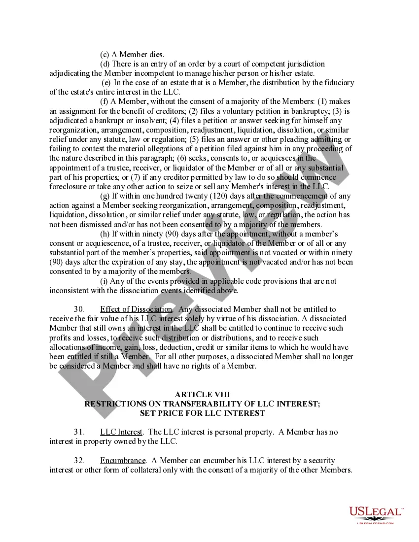 Get Limited Liability Company LLC Operating Agreement Preview Limited Liability Company LLC Operating Agreement