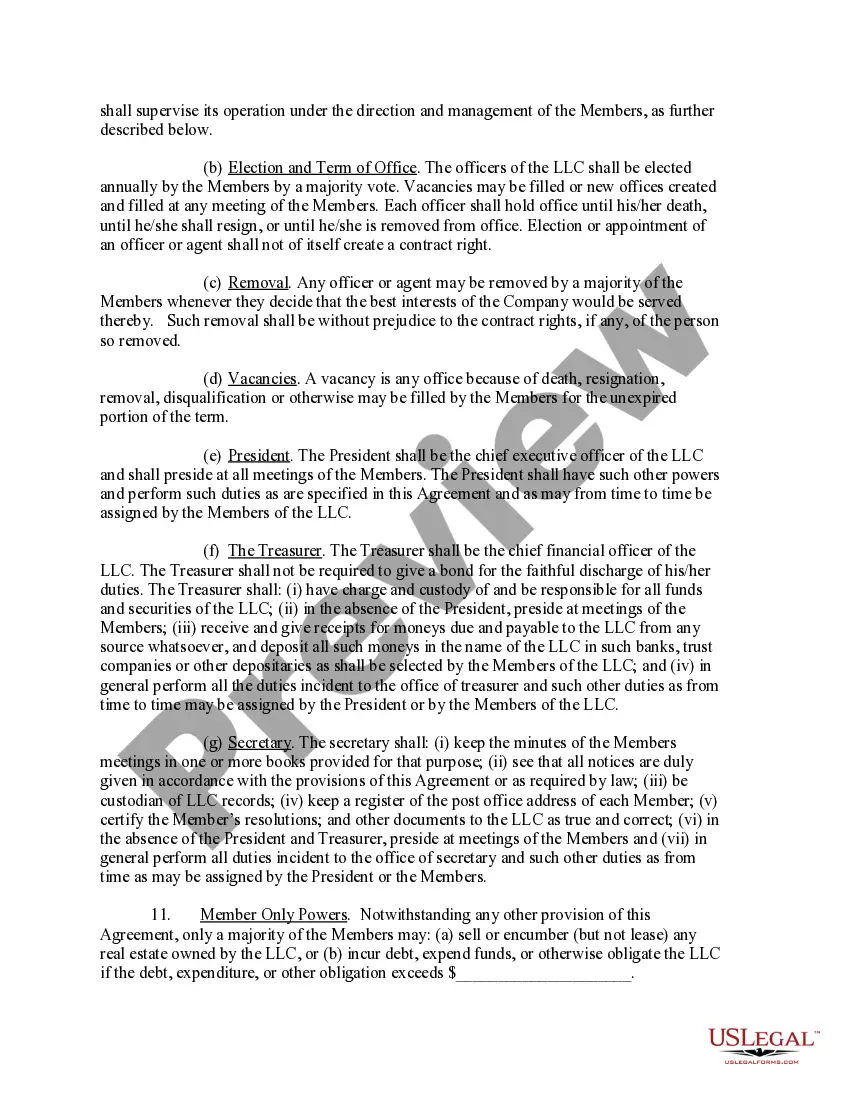 Get Limited Liability Company LLC Operating Agreement Preview Limited Liability Company LLC Operating Agreement
