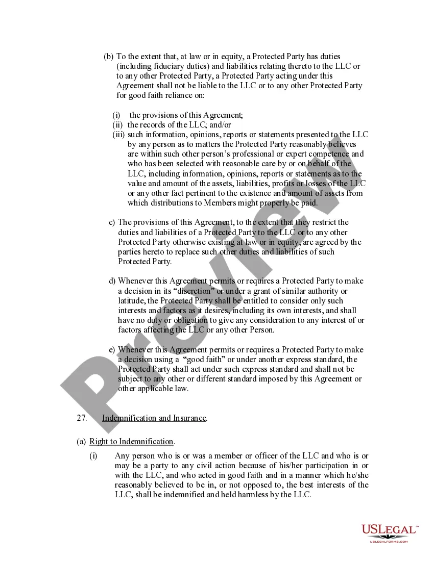 Get Limited Liability Company LLC Operating Agreement Preview Limited Liability Company LLC Operating Agreement