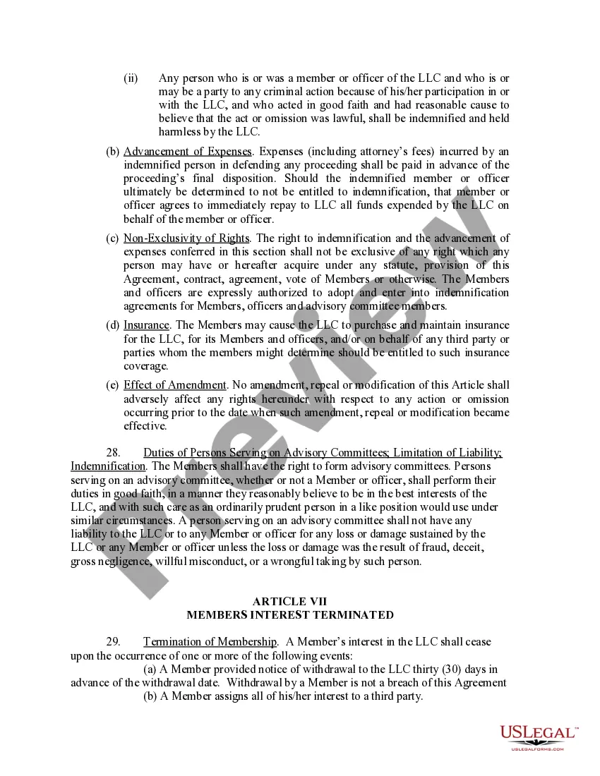 Get Limited Liability Company LLC Operating Agreement Preview Limited Liability Company LLC Operating Agreement