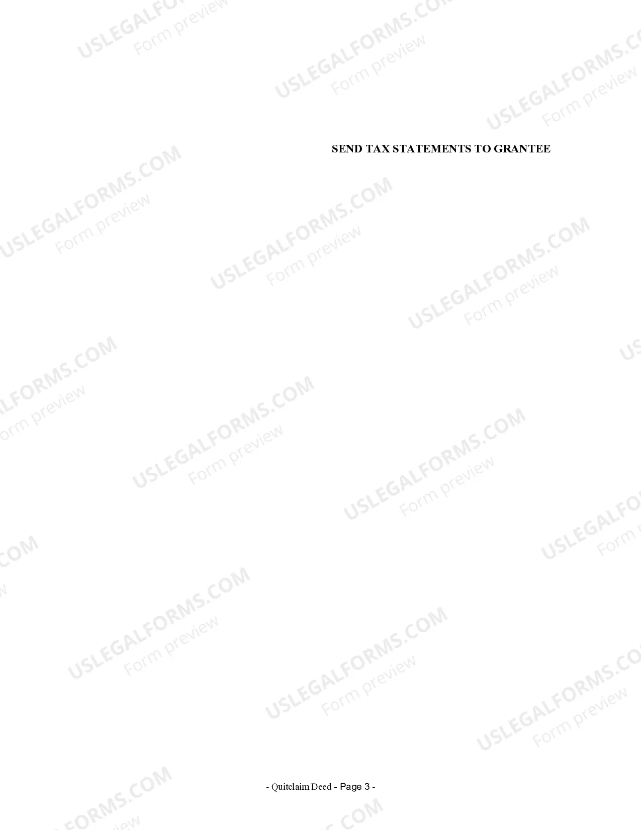 Preview Quitclaim Deed from Corporation to Individual