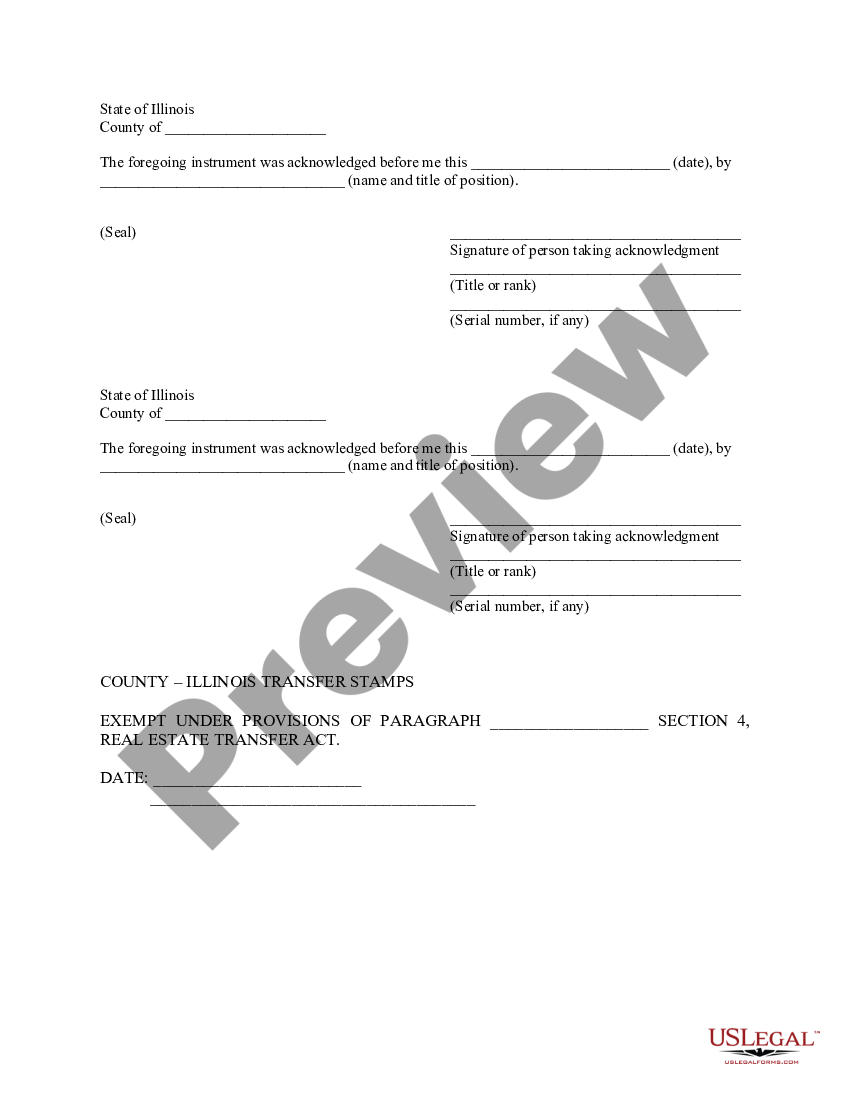 template for contract for deed illinois free