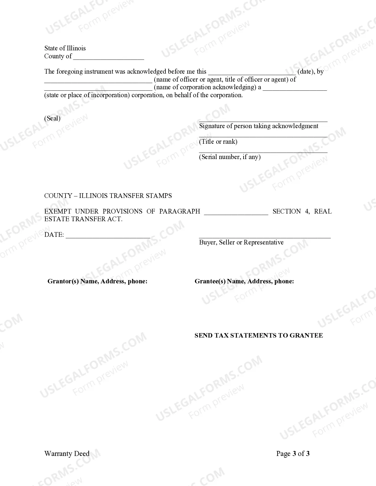 Preview Warranty Deed from Corporation to Two Individuals