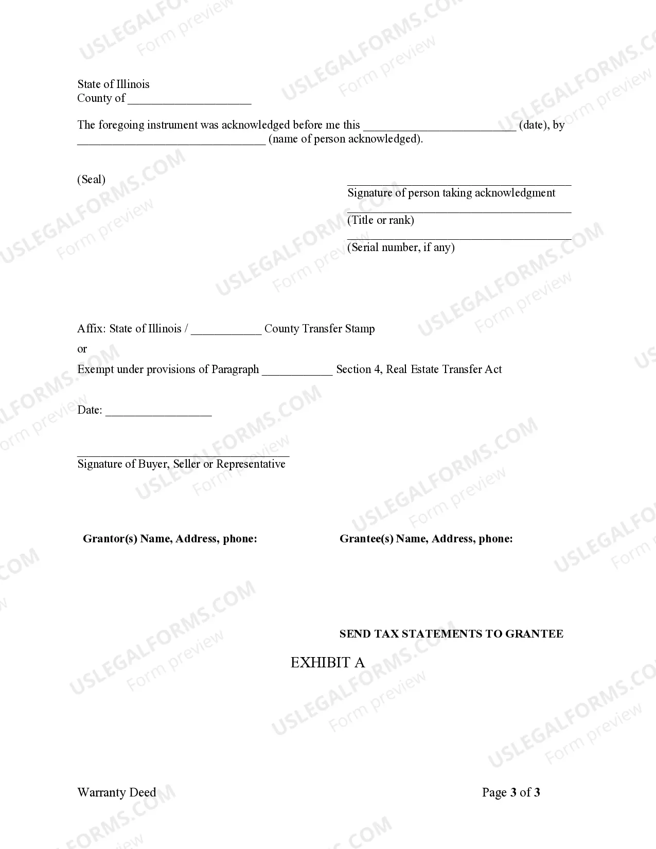 Preview Warranty Deed from Husband and Wife to a Trust