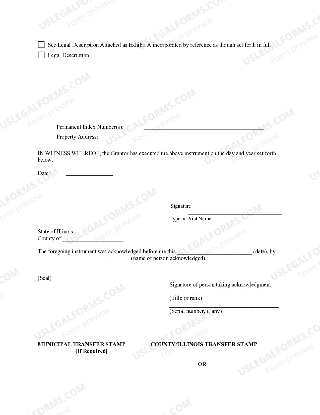 Preview Quitclaim Deed from Husband to Himself and Wife