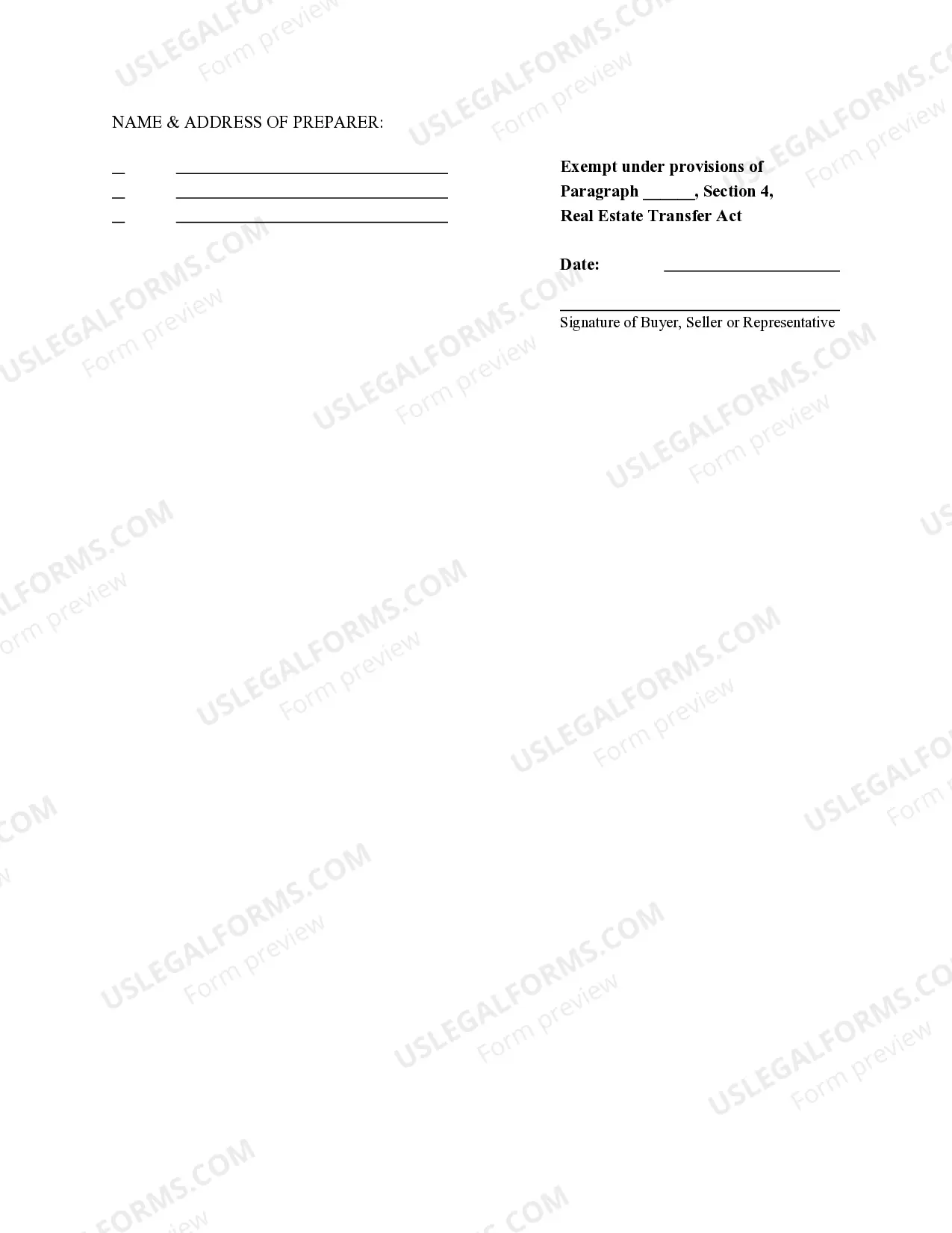 Preview Quitclaim Deed from Husband to Himself and Wife