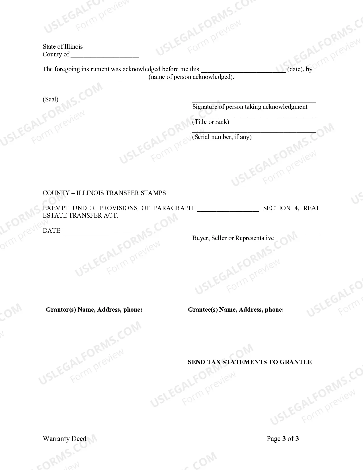 Preview Warranty Deed from Husband and Wife to Husband and Wife