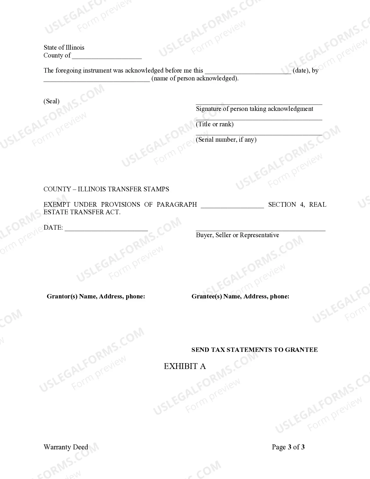 Preview Warranty Deed from Husband and Wife to an Individual