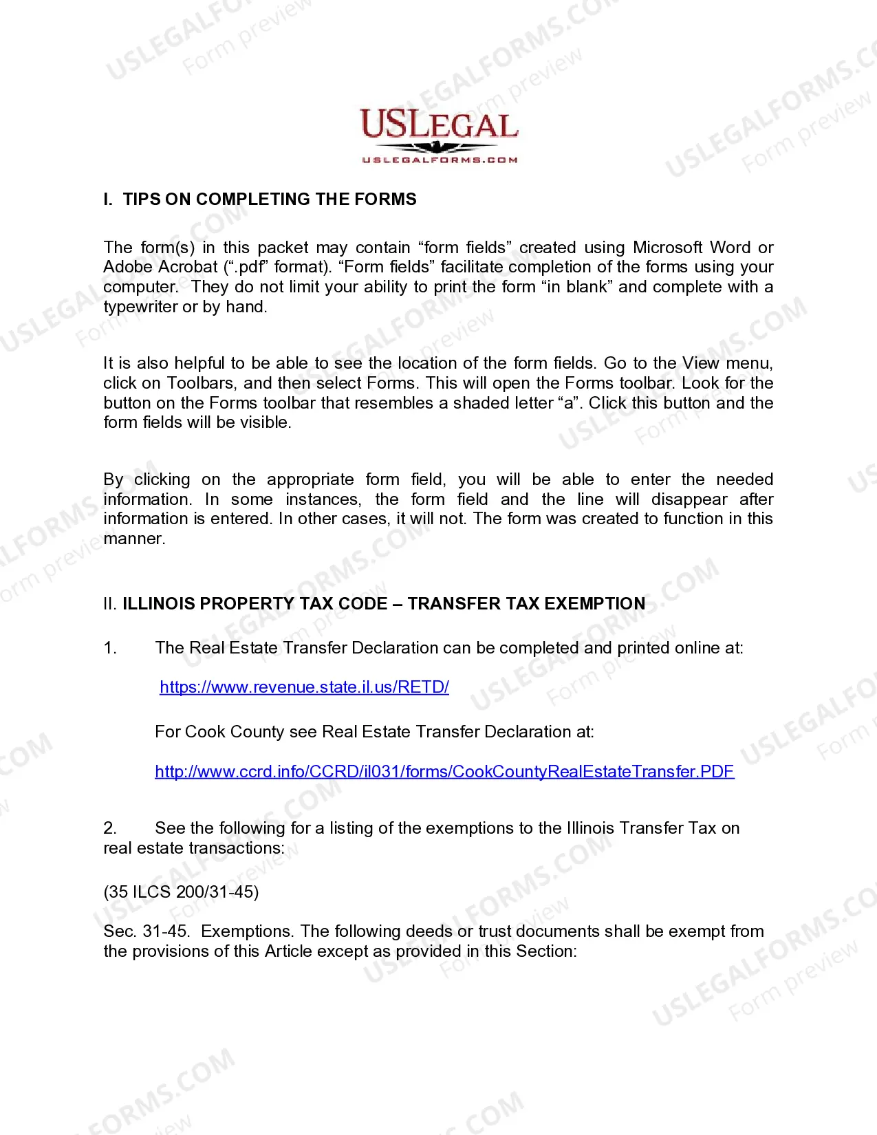 Preview Quitclaim Deed - Trust to Husband and Wife