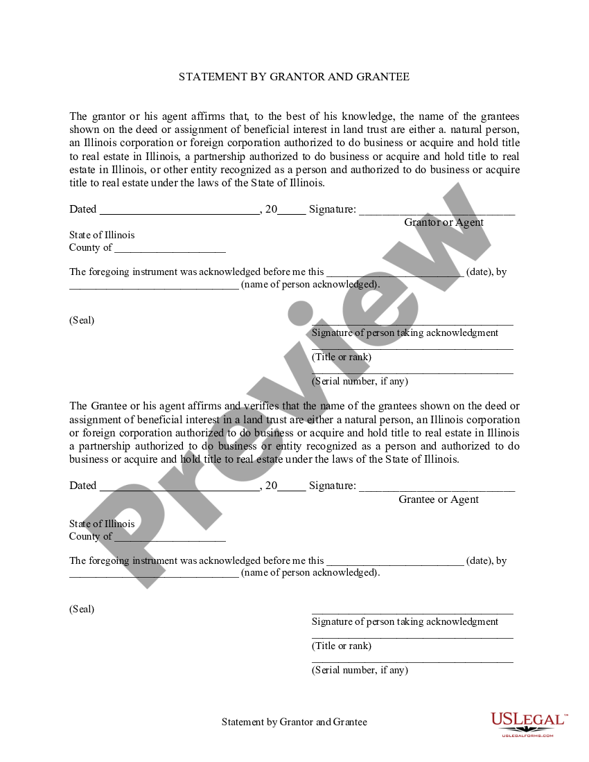 Illinois Quitclaim Deed - Husband, Wife and an Individual to Husband ...