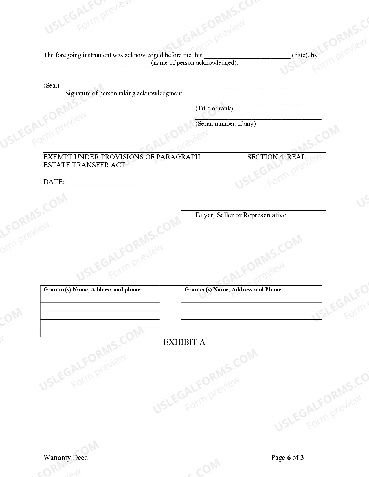 Preview Warranty Deed to Child Reserving a Life Estate in the Parents