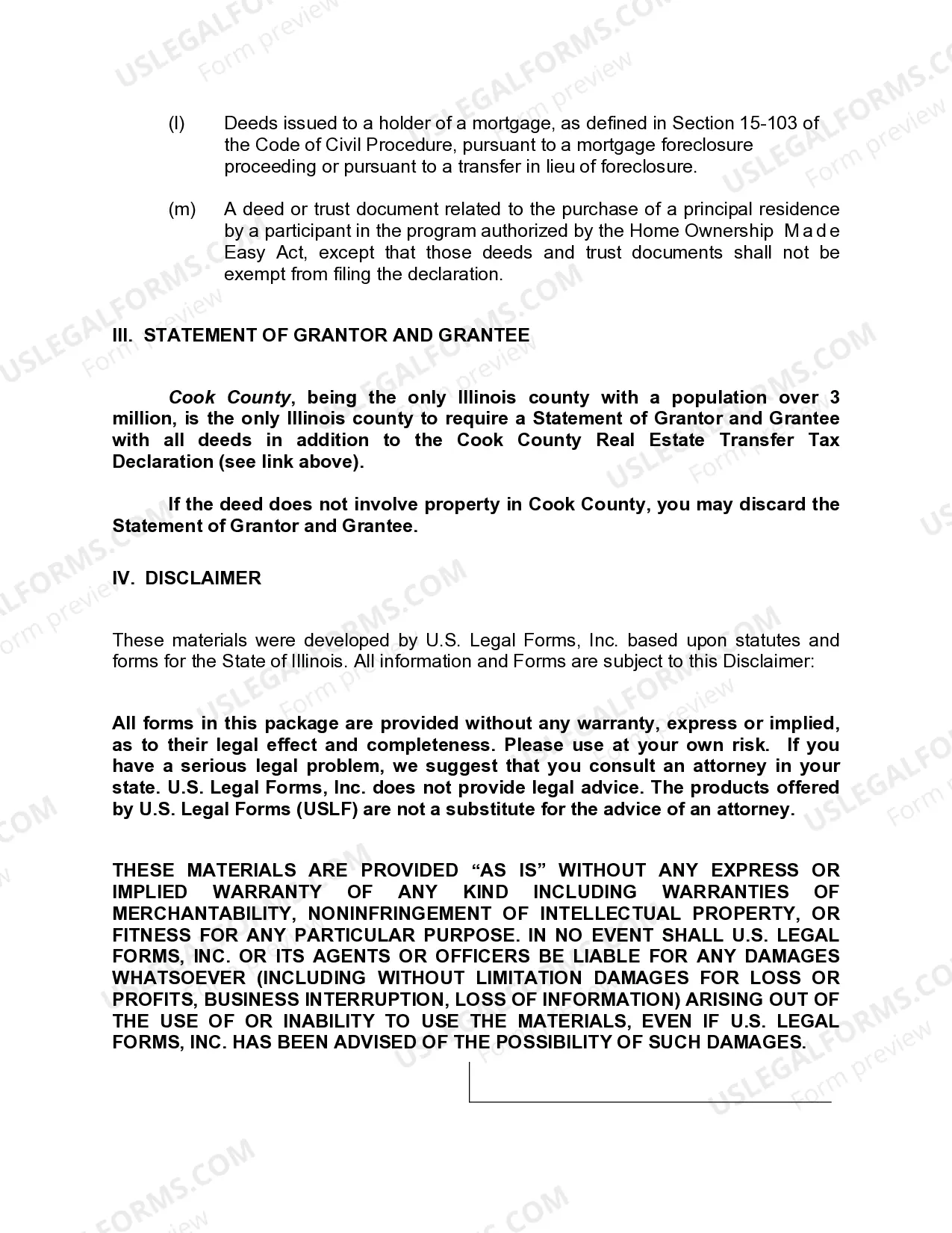 Preview Quitclaim Deed - Limited Liability Company to Husband and Wife