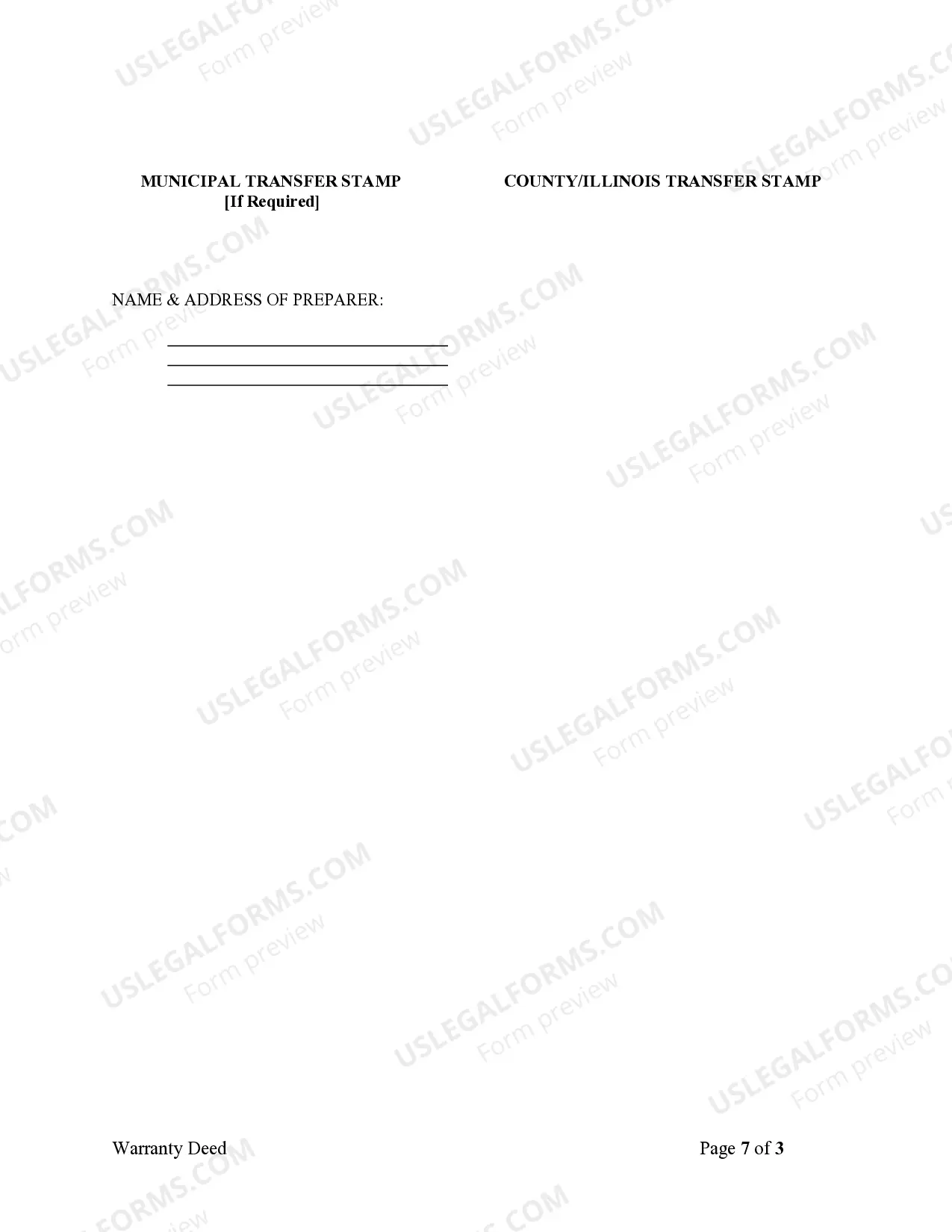 Preview Warranty Deed - Two Individuals to Two Trusts