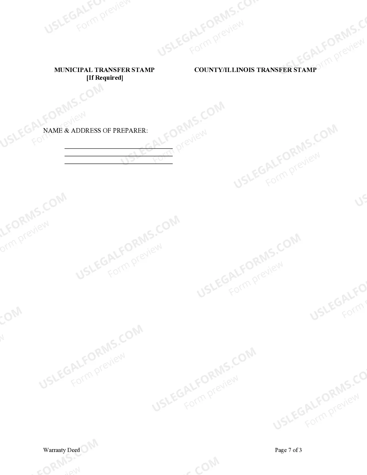 Preview Warranty Deed from an Individual Grantor to Five Individual Grantees