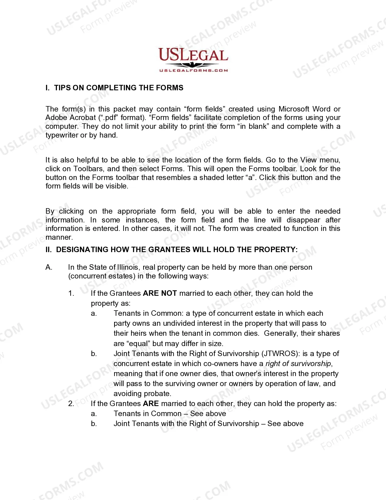 Preview Quitclaim Deed from Husband and Wife to Two Individuals