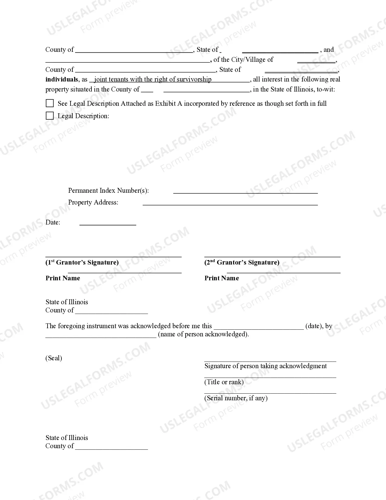 Preview Quitclaim Deed from Husband and Wife to Two Individuals