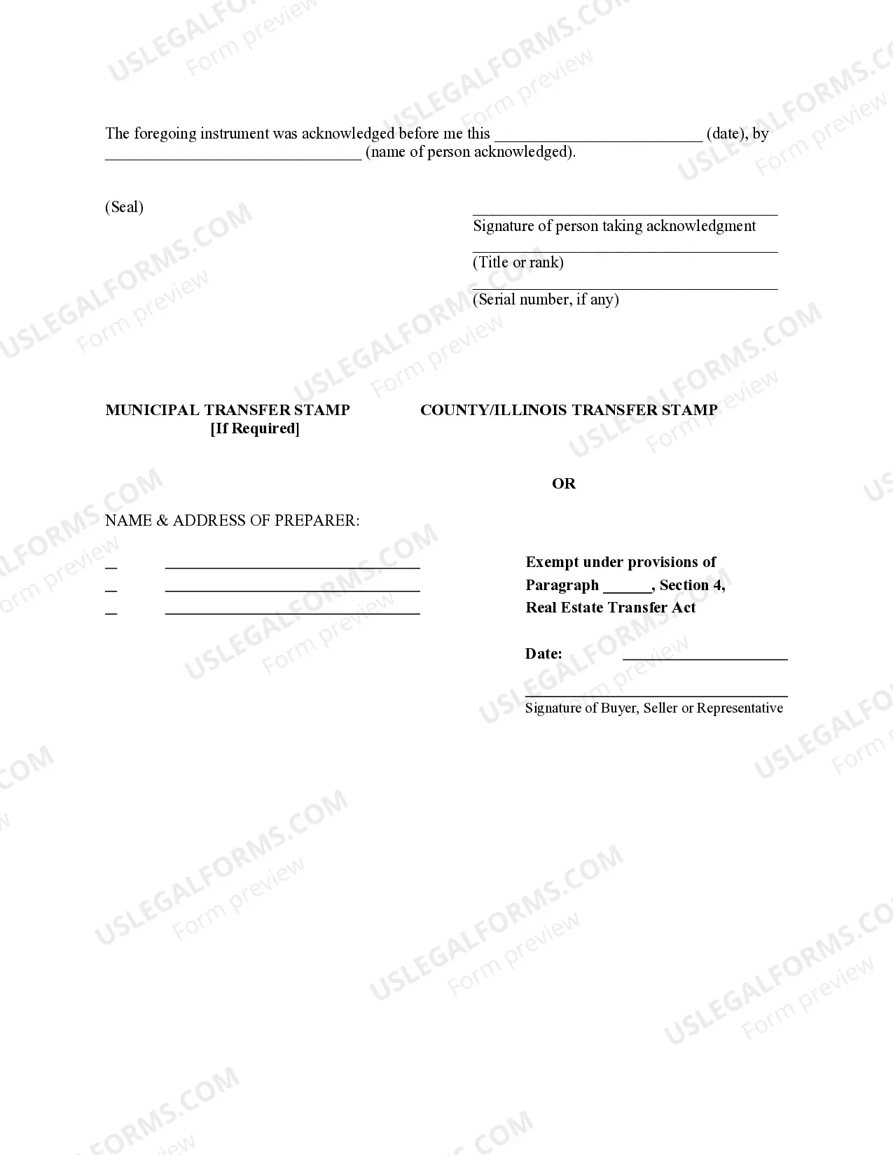 Preview Quitclaim Deed from Husband and Wife to Two Individuals