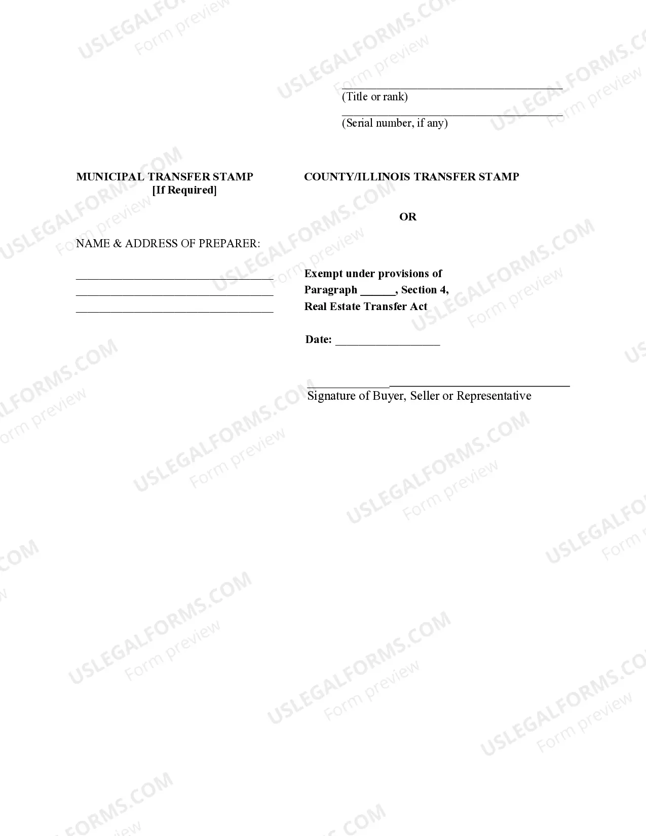 Preview Quitclaim Deed from an Individual to a Trust