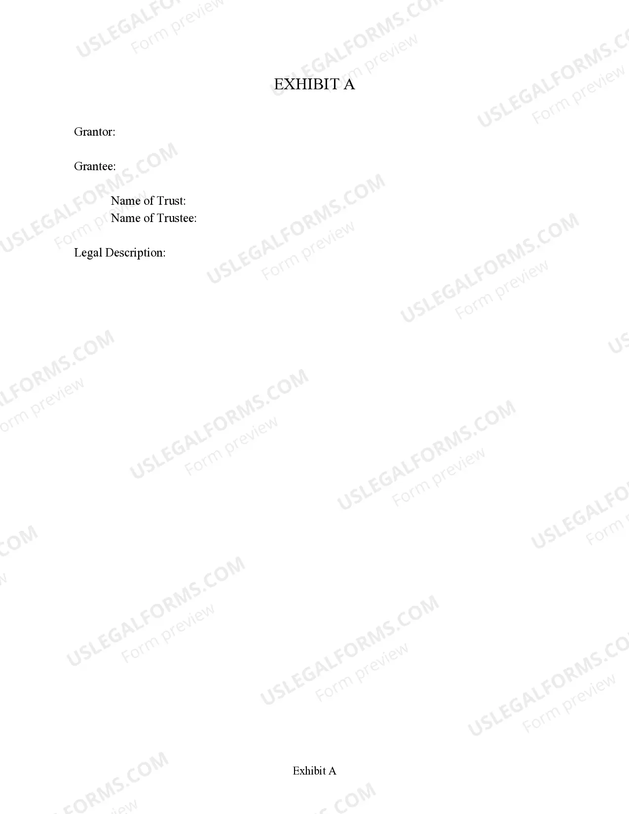 Preview Quitclaim Deed from an Individual to a Trust