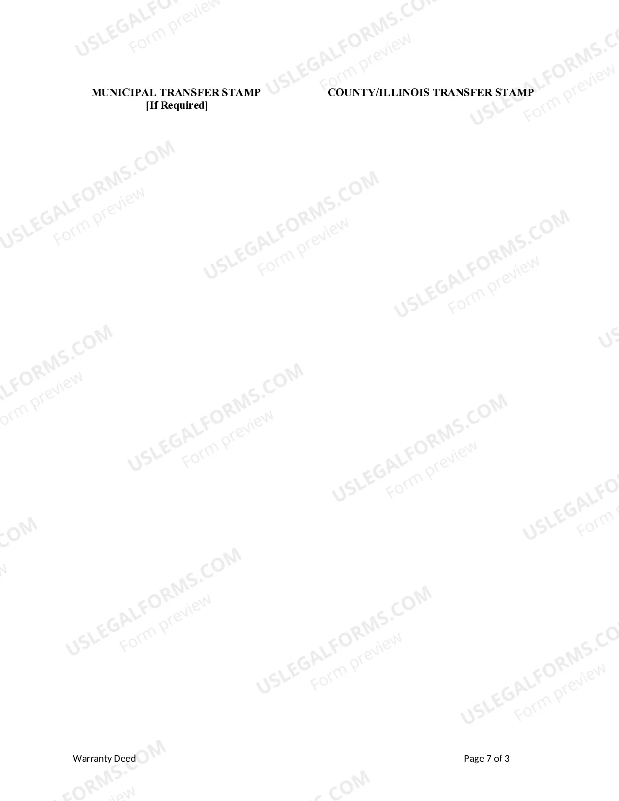 Preview Warranty Deed from a Trust to a Trust