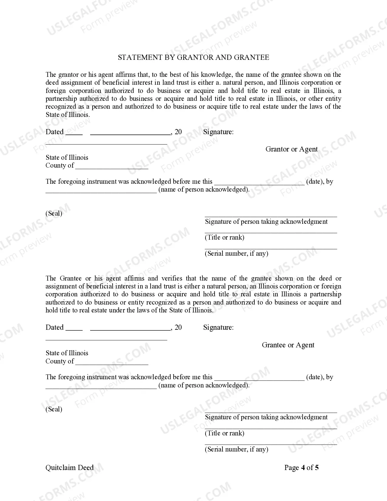 Preview Quitclaim Deed from Individual to Two Individuals in Joint Tenancy