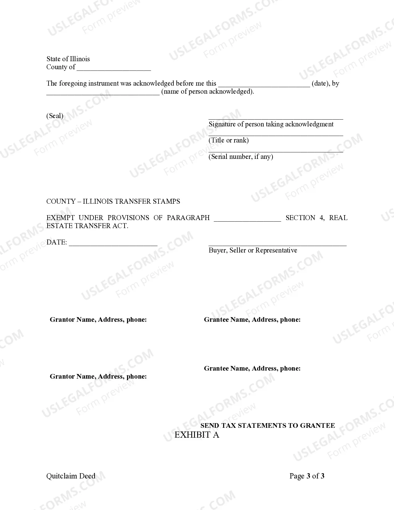 Preview Quitclaim Deed by Two Individuals to Husband and Wife