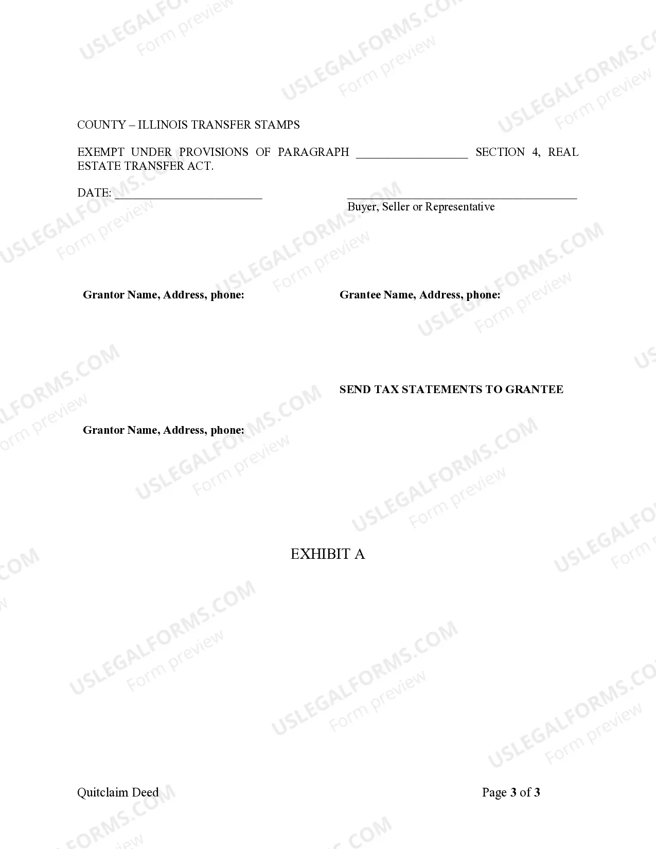 Preview Quitclaim Deed by Two Individuals to LLC