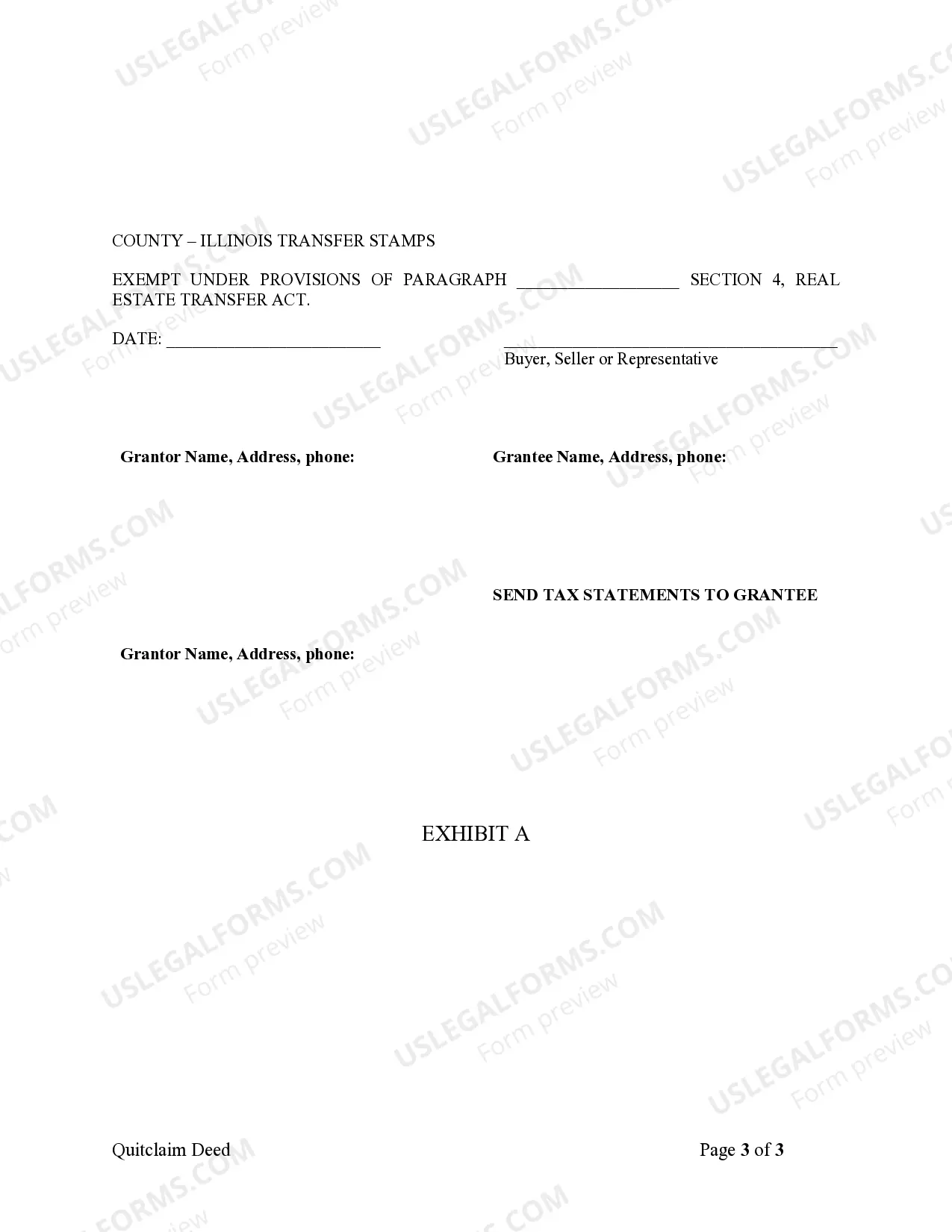Preview Quitclaim Deed by Two Individuals to Corporation