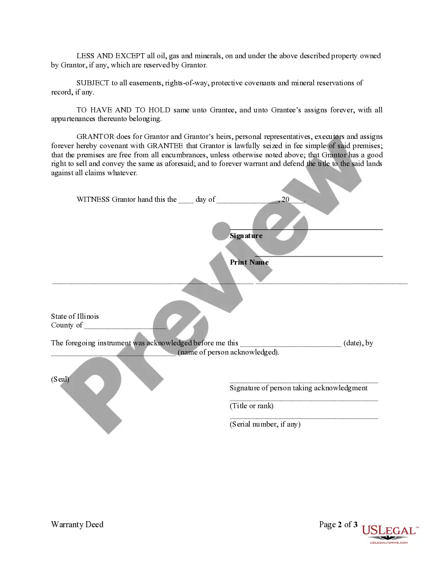 Preview Warranty Deed from Individual to LLC