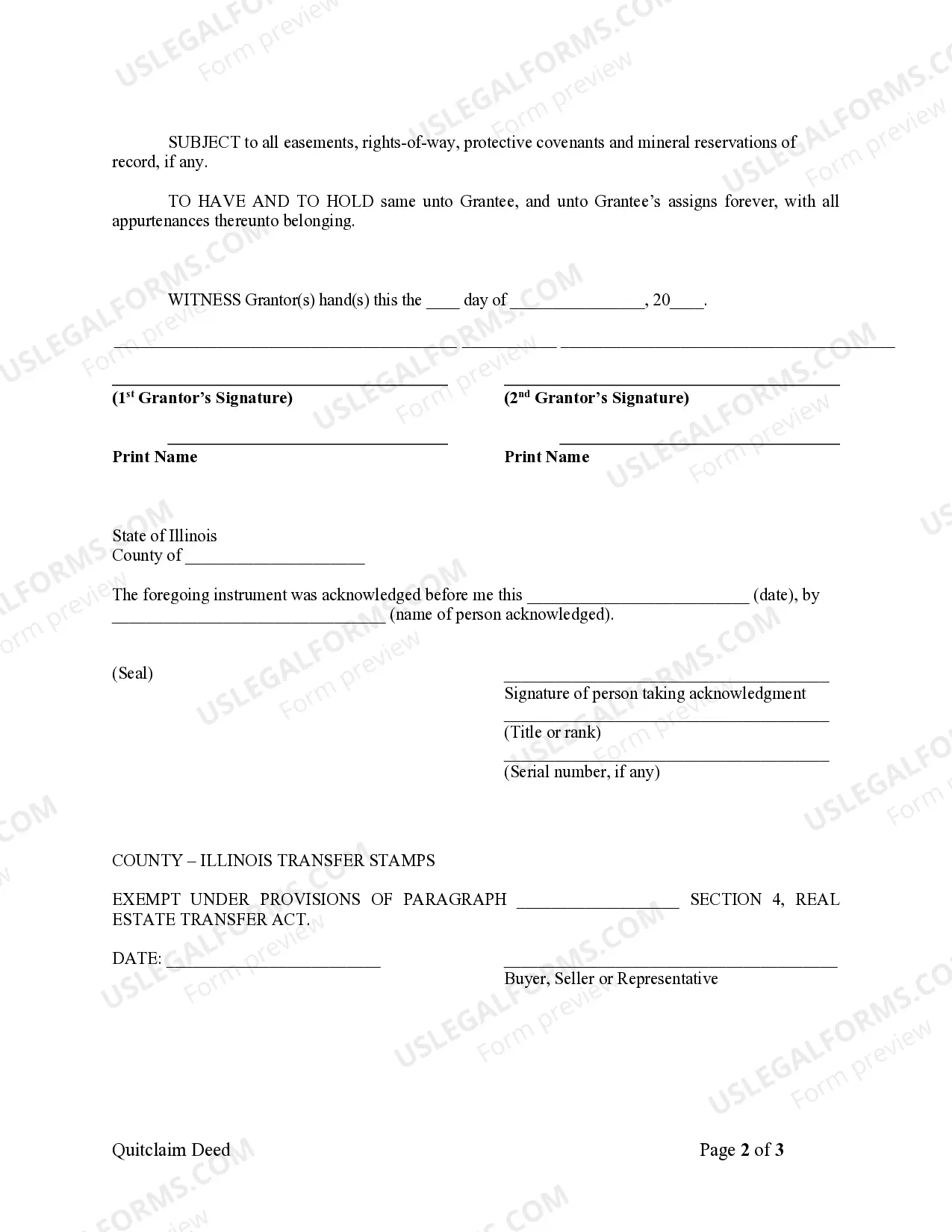 Preview Quitclaim Deed from Husband and Wife to Corporation