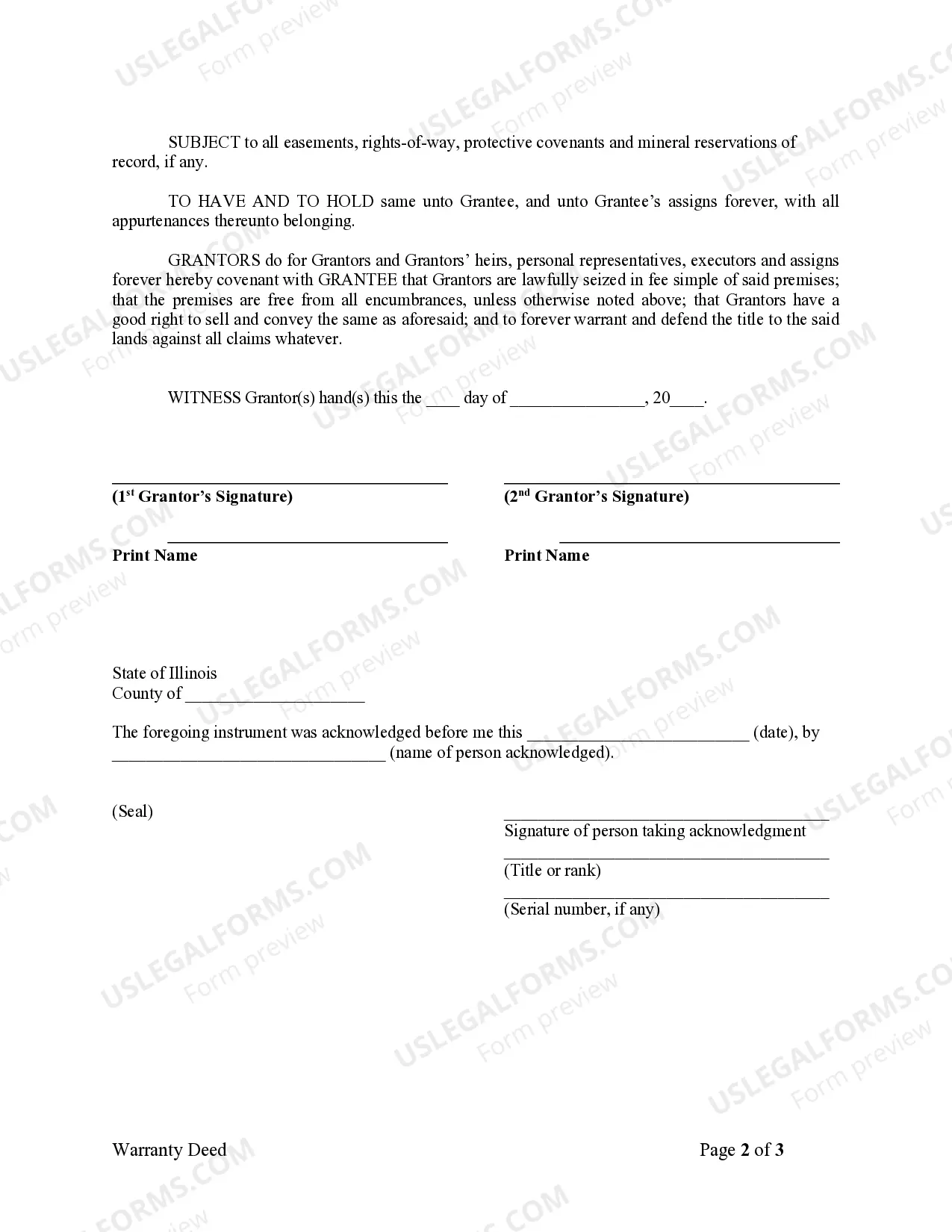 Preview Warranty Deed from Husband and Wife to Corporation