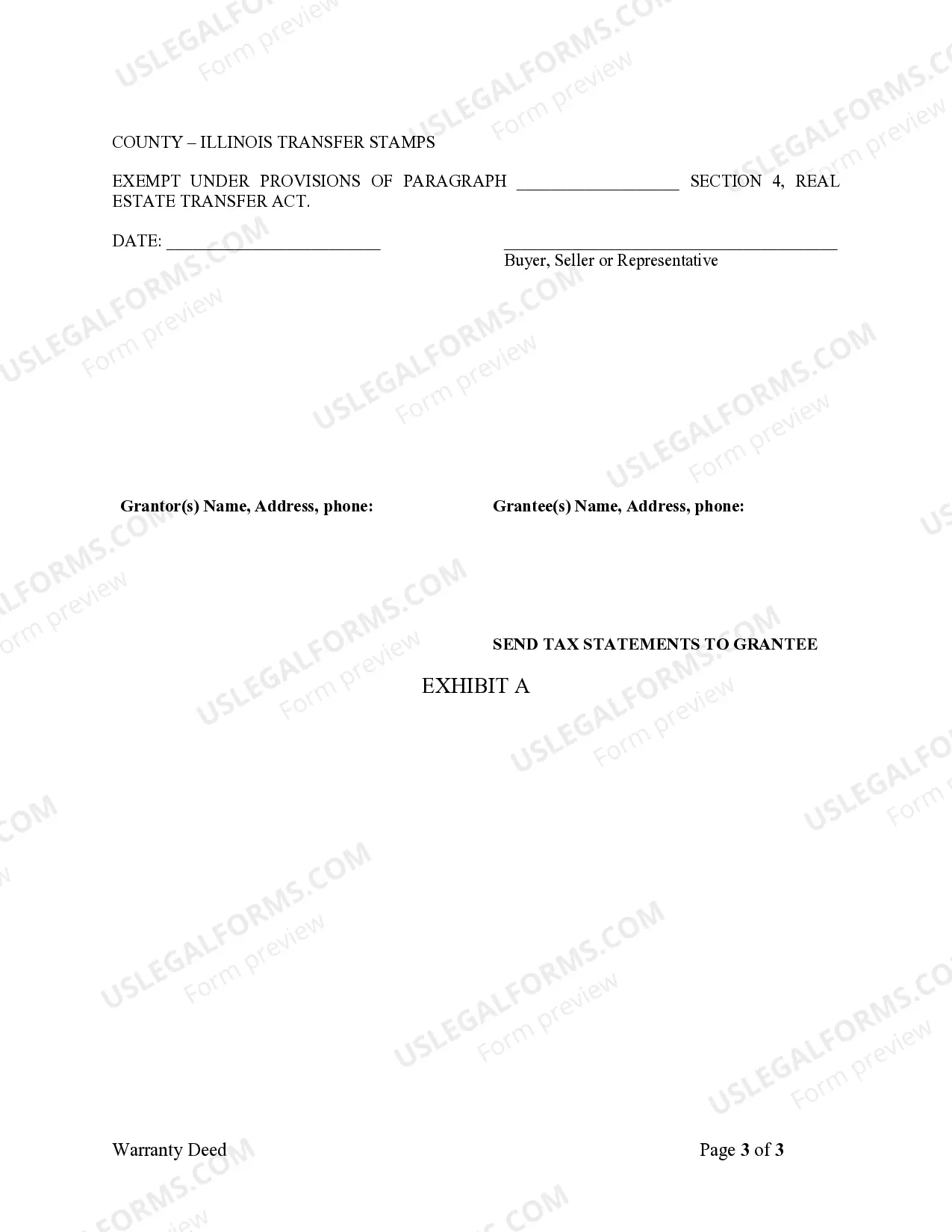 Preview Warranty Deed from Husband and Wife to LLC