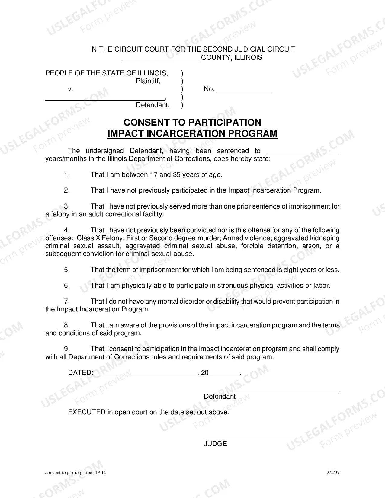 Preview Consent To Participation Impact Incarceration Program