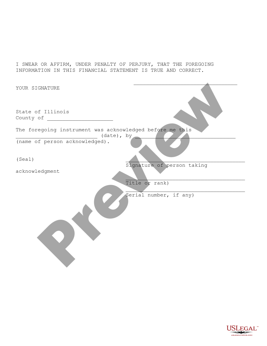 page 6 Financial Statement - for use in Court preview