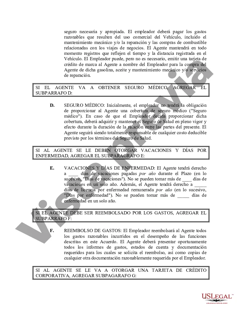 Preview Acuerdo de Empleo Maestro Illinois