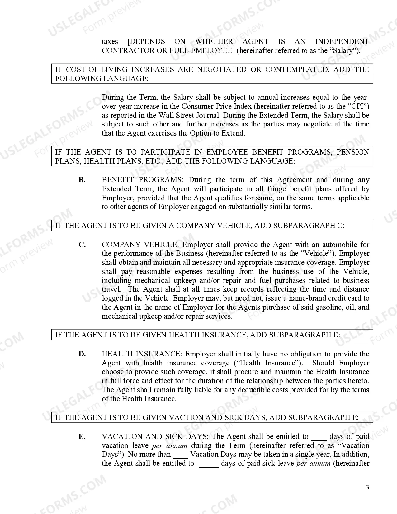 Preview Master Employment Agreement Illinois