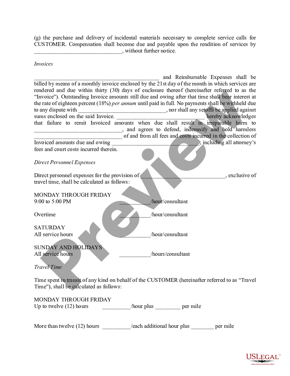 page 3 Self-Employed Independent Contractor Agreement preview