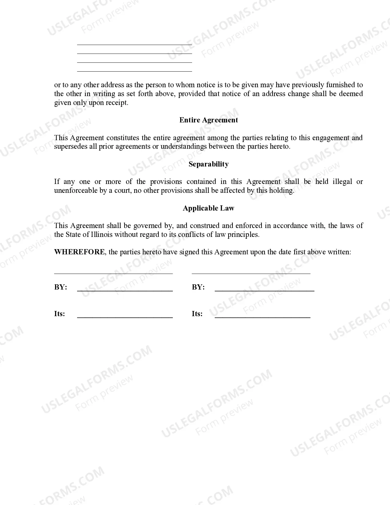 Preview Self-Employed Independent Contractor Agreement