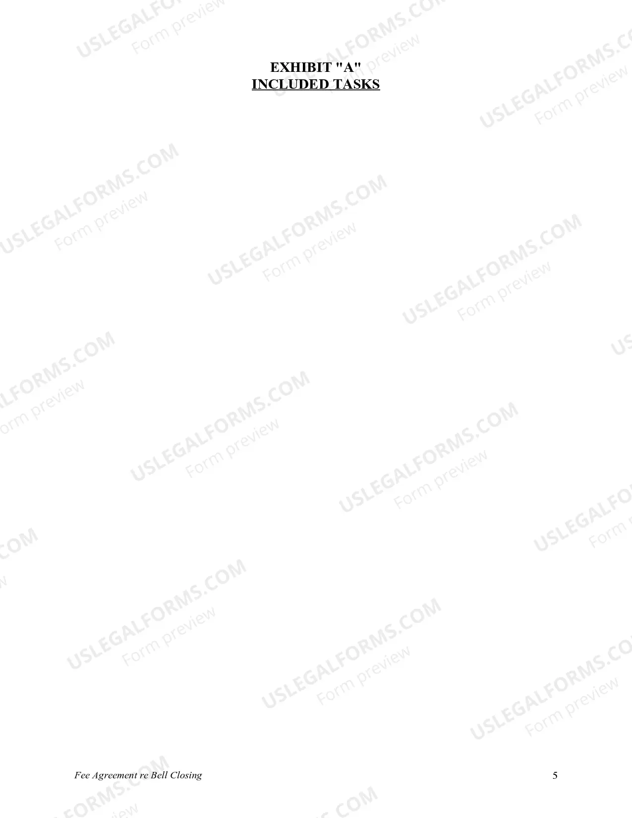 Preview Fee Agreement